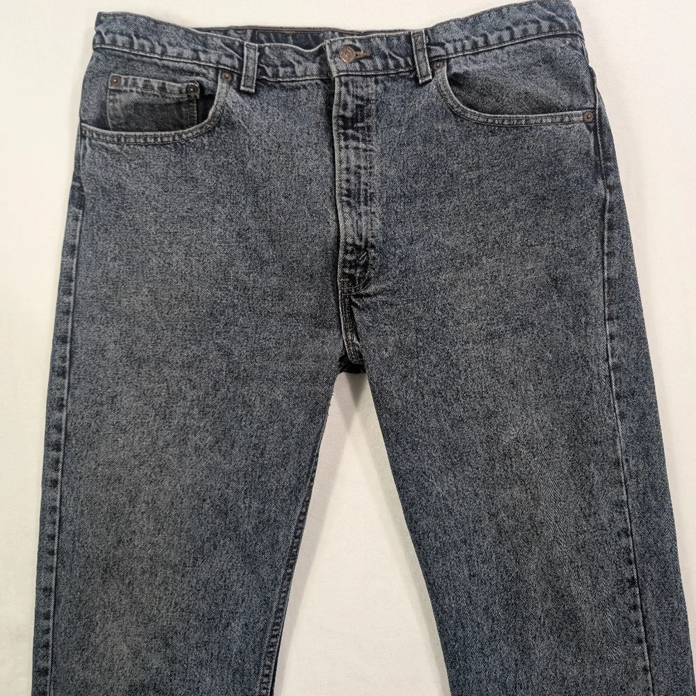 Vintage 90s Levi’s 505 Navy Acid Wash Jeans | Retro Grunge Streetwear‎ 40x32